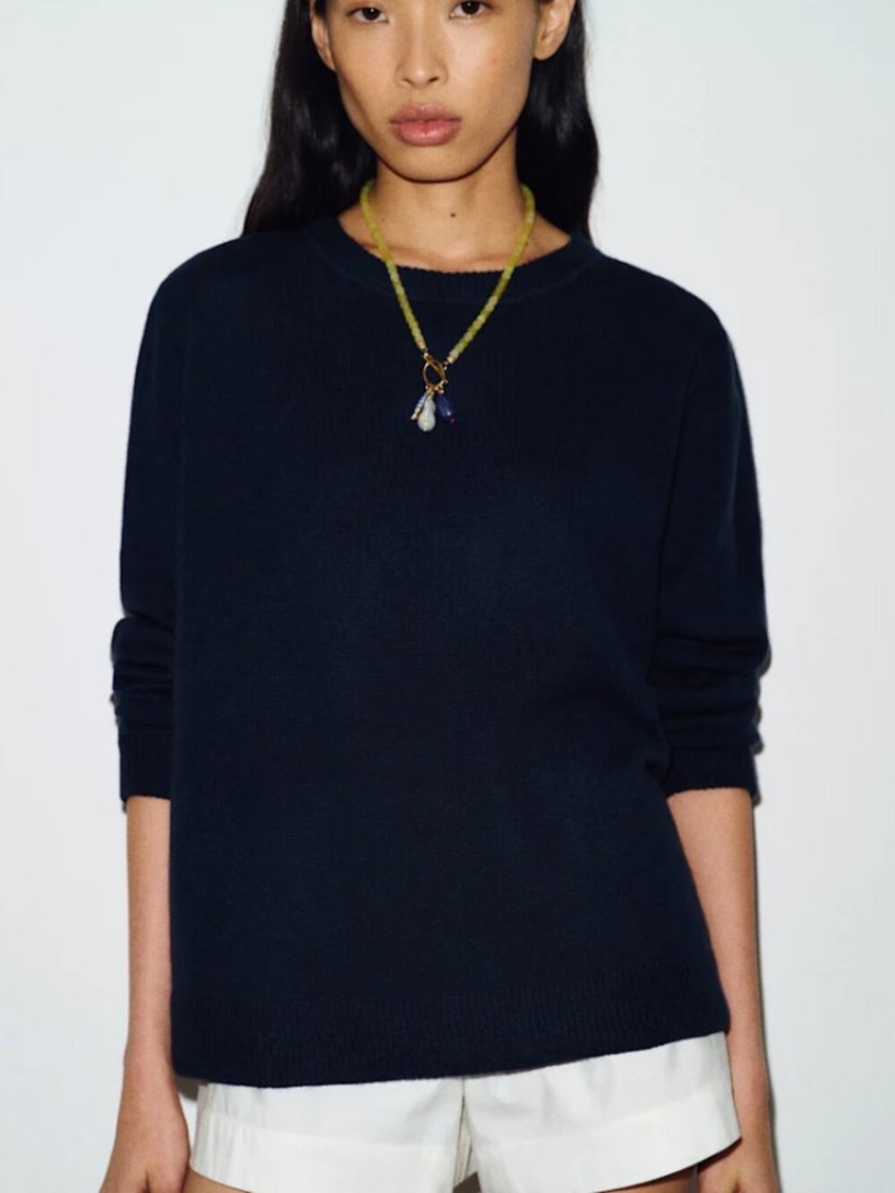 Reformation Cashmere Boyfriend Sweater Blue - Size M